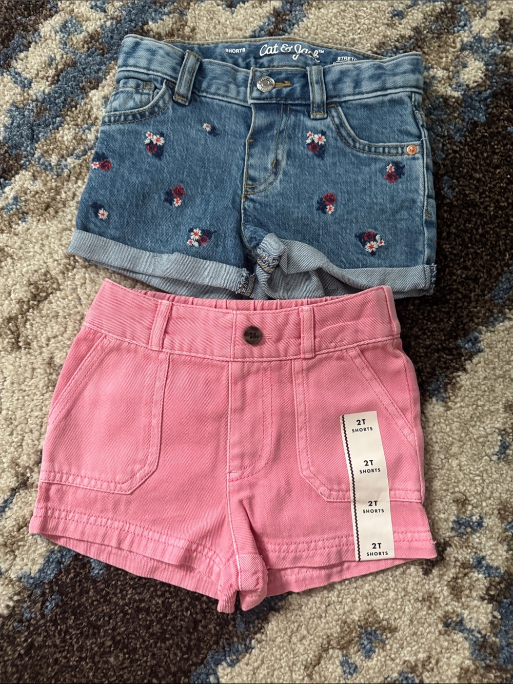 Cat & Jack Pink Twill Shorts — Solid Bubblegum Pink
